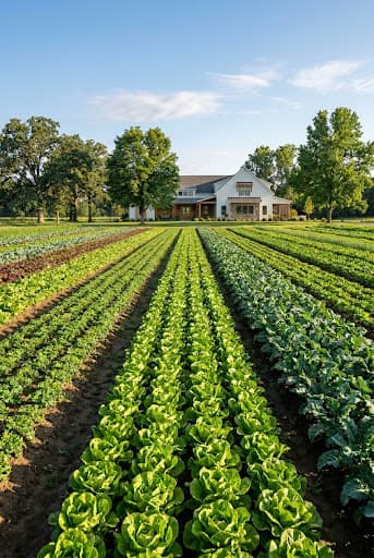 Green farm field for AgriBridge login